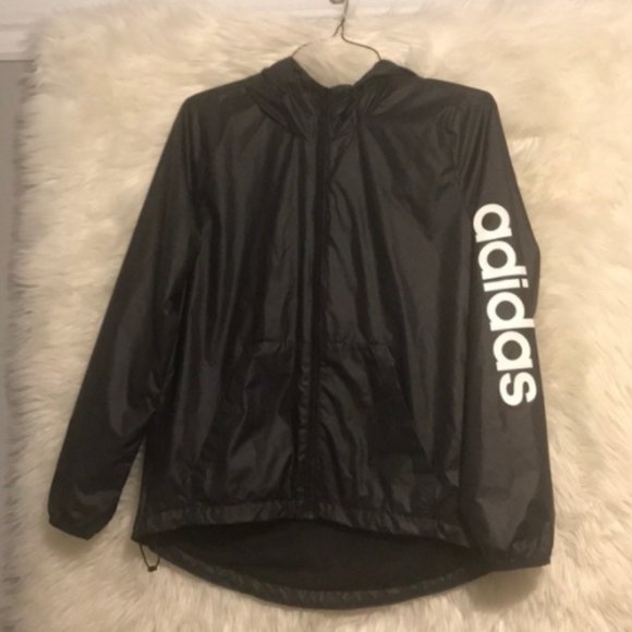 Adidas Essential Linear Hoodie Windbreaker - Picture 5 of 9